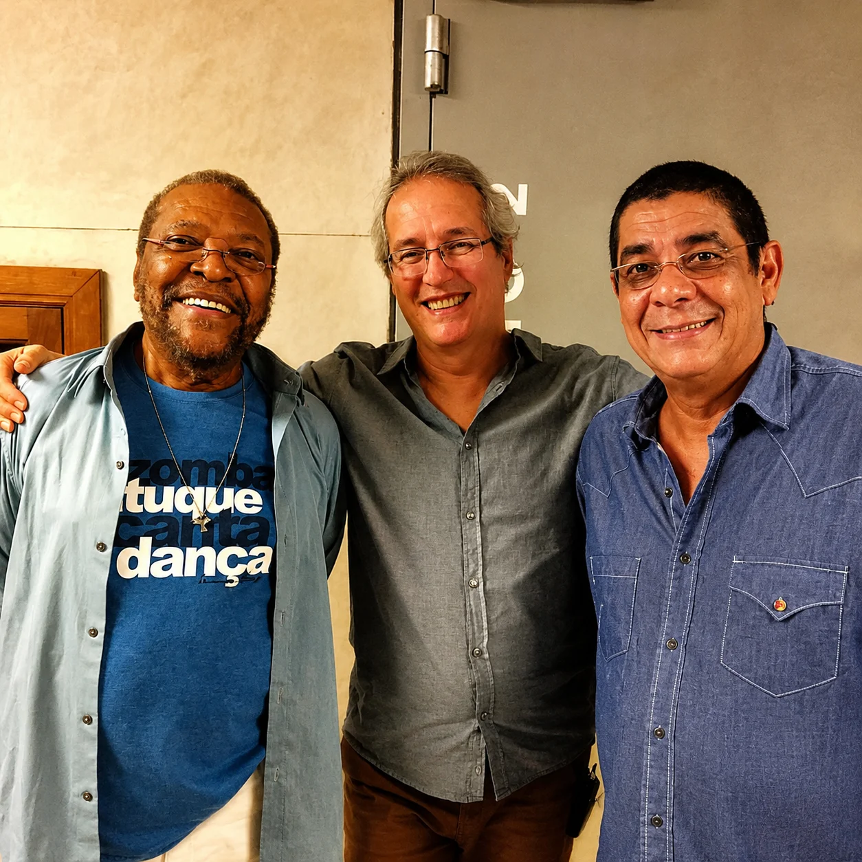 Com Martinho da Vila
e Zeca Pagodinho